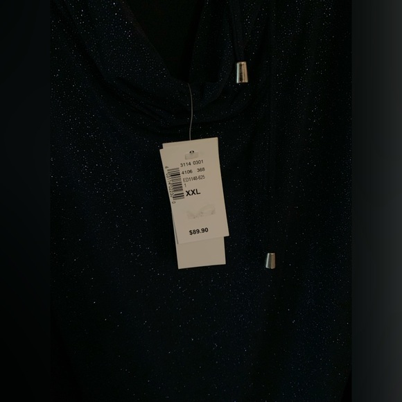 NWT Ricki’s Navy Long Sleeve Mini Dress - Picture 4 of 4